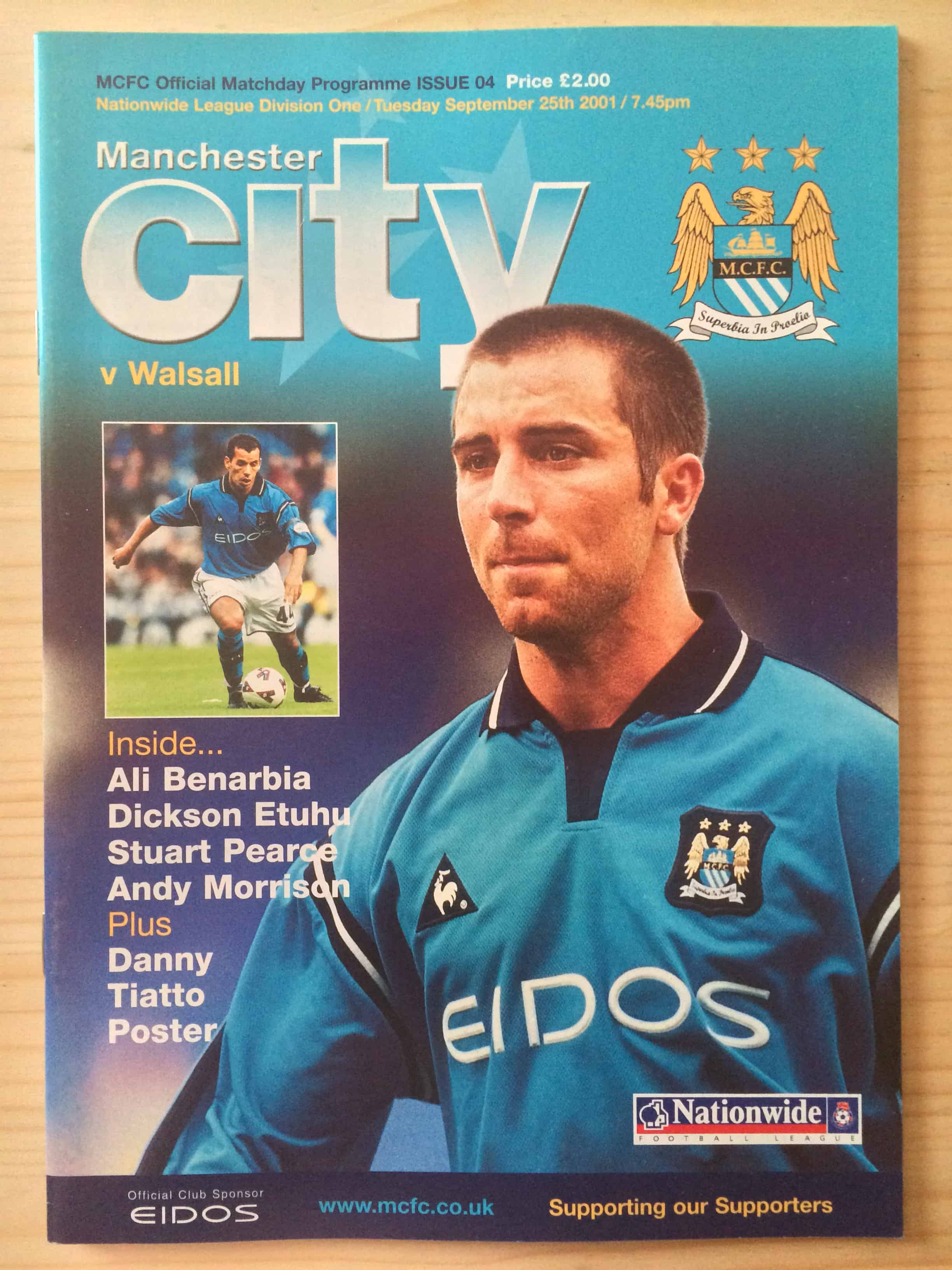 Manchester City FC v Walsall FC